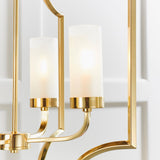 Amos Edrea Satin Brass Chandelier –  from Amos Lighting + Home