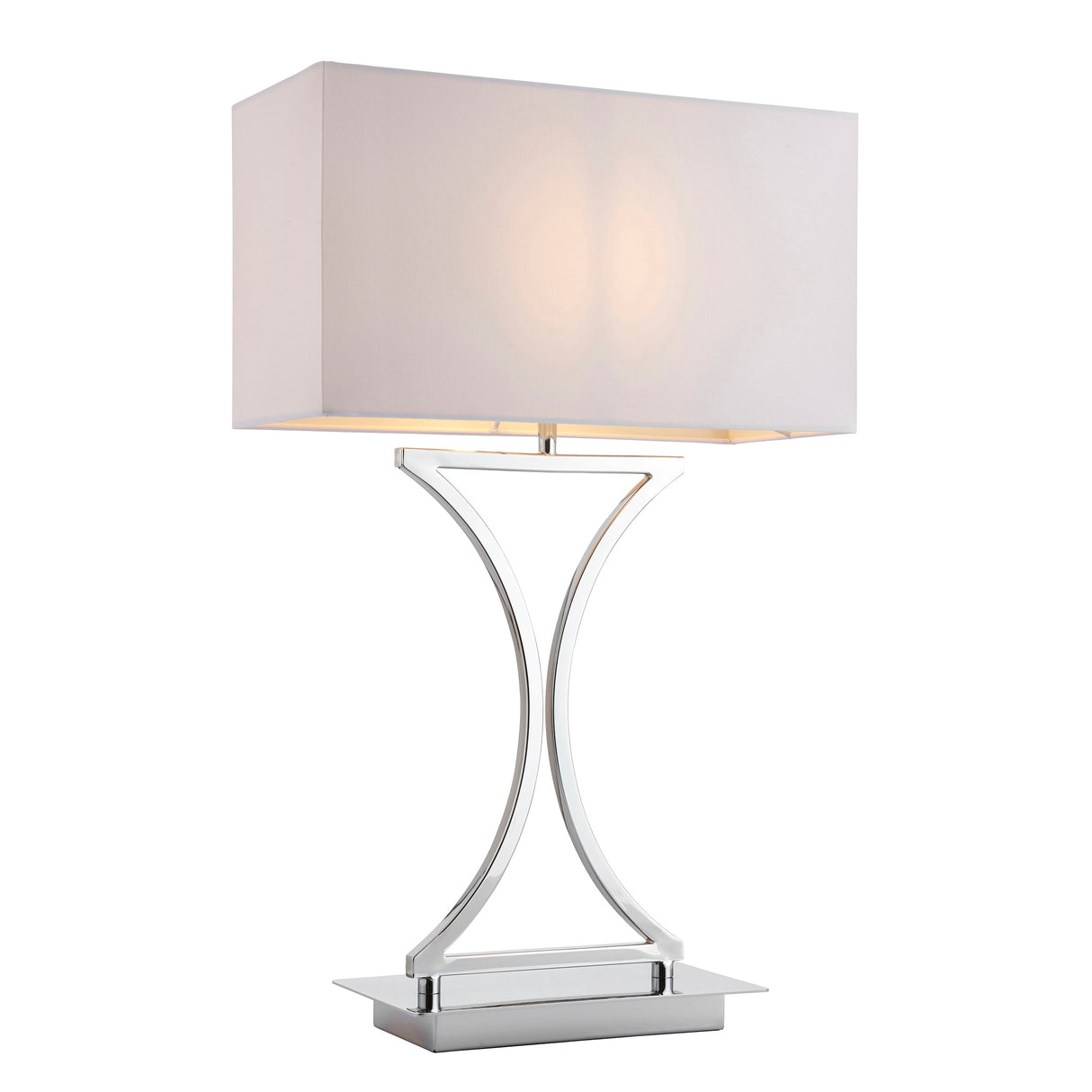 Amos Epalle Chrome Table Lamp with Shade –  from Amos Lighting + Home