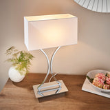 Amos Epalle Chrome Table Lamp with Shade –  from Amos Lighting + Home