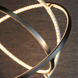 Amos Eternity LED 3 Hoop Pendant Matt Nickel –  from Amos Lighting + Home