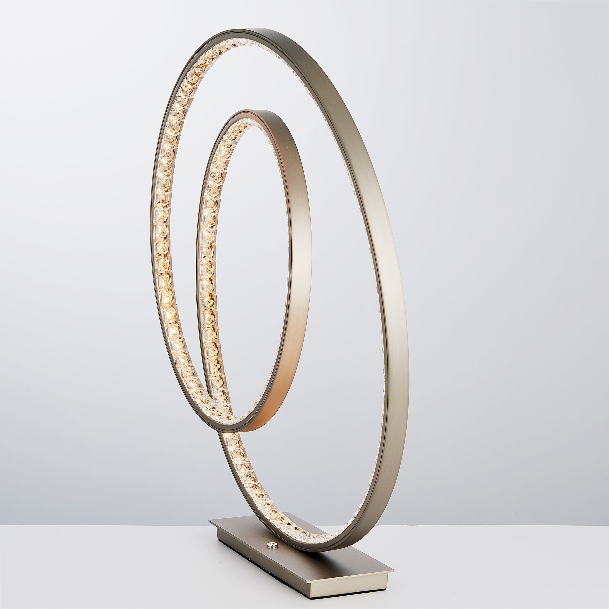 Led eternity touch table lamp top
