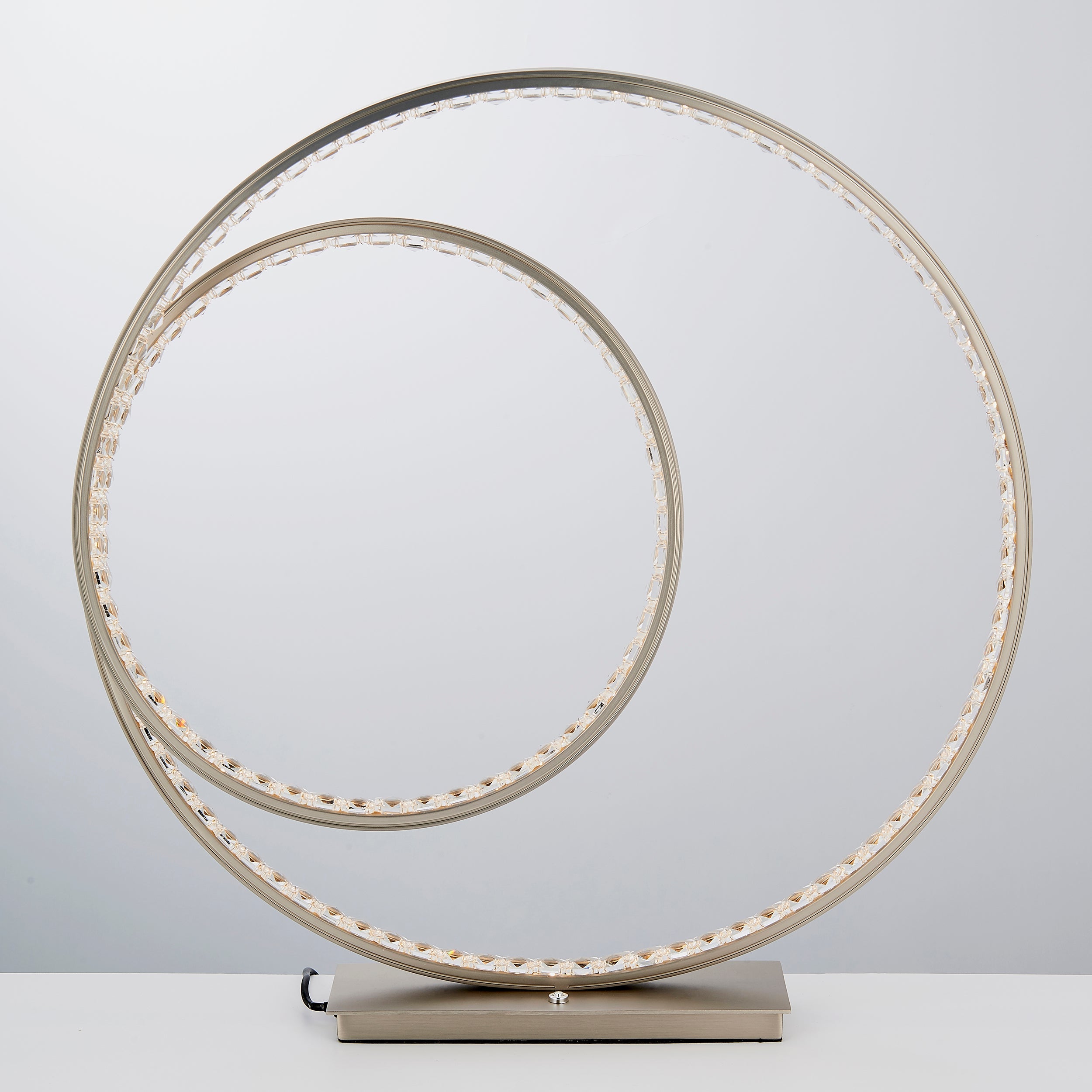 Endon Eternity LED Touch Table Lamp Matt Nickel Amos Lighting Home