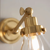 Amos Faraday Bathroom Wall Light Satin Brass –  from Amos Lighting + Home