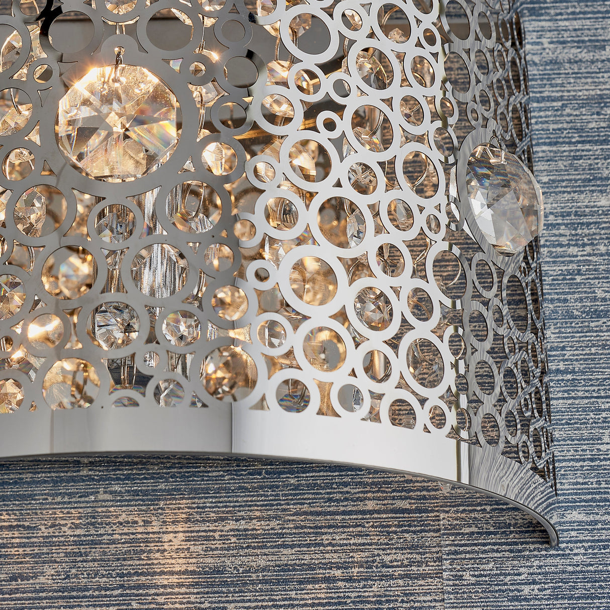 Endon Fayola Chrome & Crystal Wall Light –  from Amos Lighting + Home