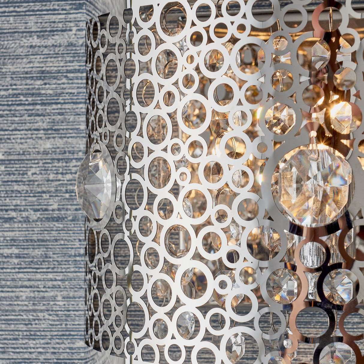 Endon Fayola Chrome & Crystal Wall Light –  from Amos Lighting + Home