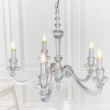 Amos Finsbury 5lt Chandelier Polished Aluminium –  from Amos Lighting + Home