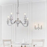 Amos Finsbury 5lt Chandelier Polished Aluminium –  from Amos Lighting + Home