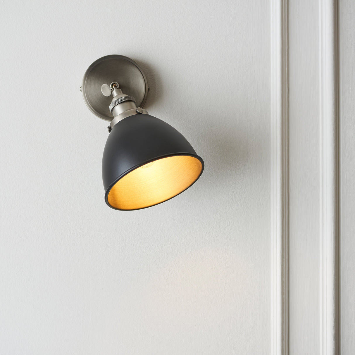 Amos Franklin Wall Matt Black & Aged Pewter –  from Amos Lighting + Home