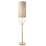 Amos Fraser Satin Brass Floor Lamp with Shade –  from Amos Lighting + Home