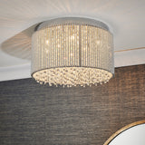 Endon Galina Crystal 10lt Flush Ceiling Light –  from Amos Lighting + Home