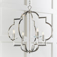 Amos Garland 4lt Chandelier Polished Nickel –  from Amos Lighting + Home