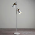 Amos Gerik Floor Lamp White & Aged Brass –  from Amos Lighting + Home