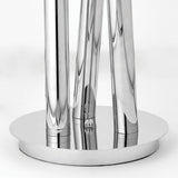 Endon Glacier 3lt floor Lamp Polished stainless steel & clear bubble acrylic