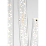 Endon Glacier 3lt floor Lamp Polished stainless steel & clear bubble acrylic
