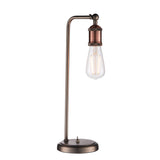 Amos Hal Table Lamp Aged Pewter & Copper –  from Amos Lighting + Home