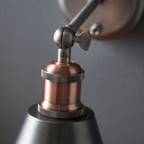 Amos Hal Wall Light Aged Pewter & Copper –  from Amos Lighting + Home