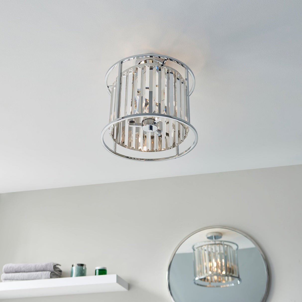 Endon Hamilton Bathroom Ceiling Light Chrome IP44 –  from Amos Lighting + Home