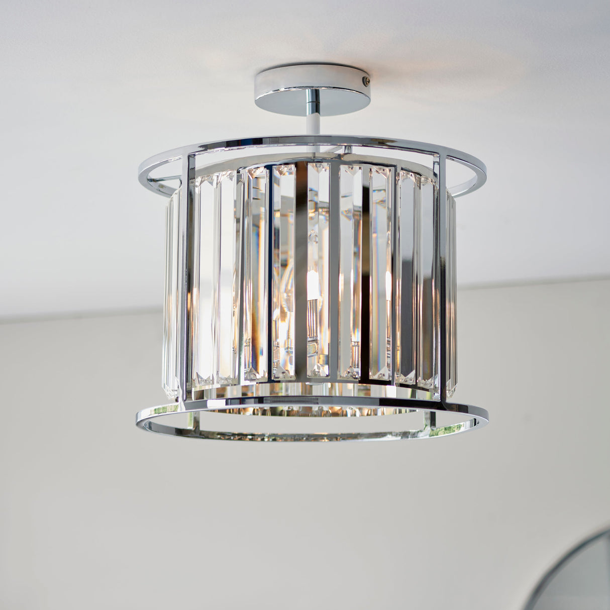 Endon Hamilton Bathroom Ceiling Light Chrome IP44 –  from Amos Lighting + Home