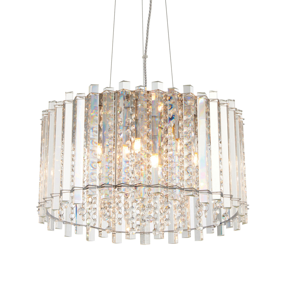 Endon Hanna Chrystal Pendant Chrome –  from Amos Lighting + Home