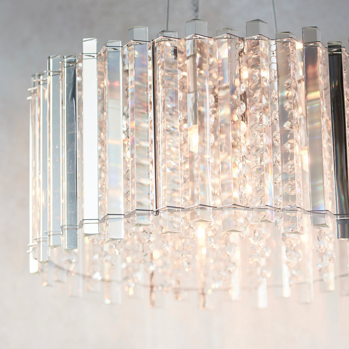 Endon Hanna Chrystal Pendant Chrome –  from Amos Lighting + Home