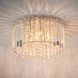 Endon Hanna Crystal Flush Ceiling Light Chrome –  from Amos Lighting + Home