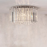 Endon Hanna Crystal Flush Ceiling Light Chrome –  from Amos Lighting + Home