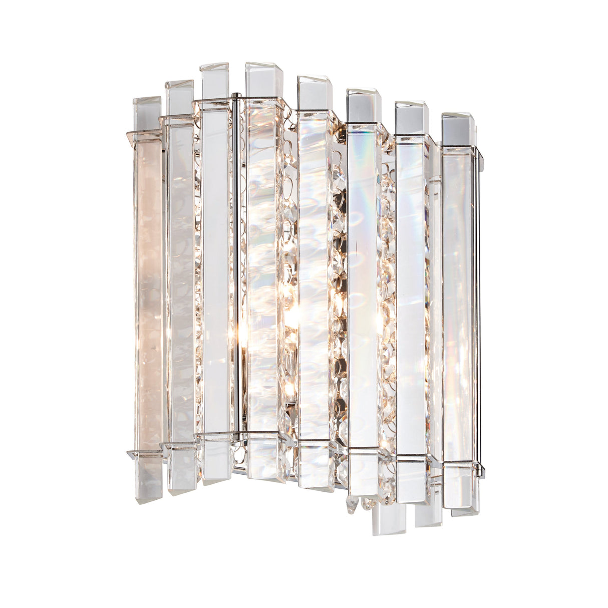 Endon Hanna Crystal Wall Light Chrome –  from Amos Lighting + Home