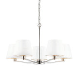 Endon Harvey 5lt Pendant Bright Nickel –  from Amos Lighting + Home