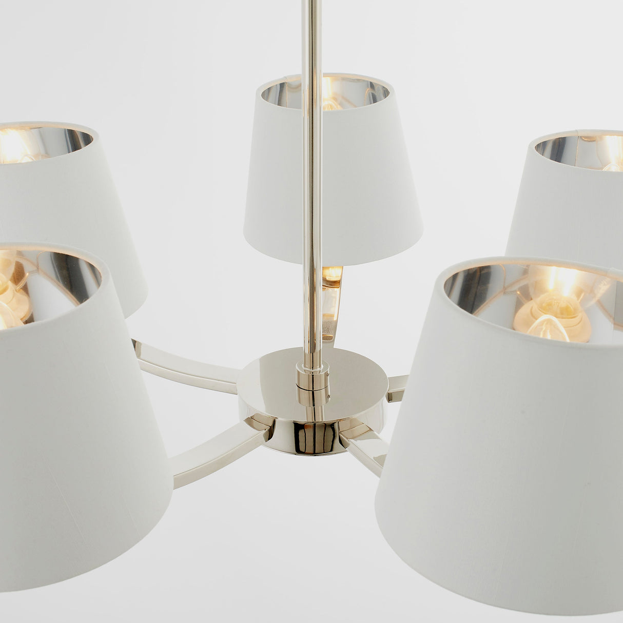 Endon Harvey 5lt Pendant Bright Nickel –  from Amos Lighting + Home