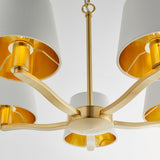 Endon Harvey 5lt Pendant Brushed Satin Gold –  from Amos Lighting + Home