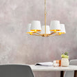 Endon Harvey 5lt Pendant Brushed Satin Gold –  from Amos Lighting + Home