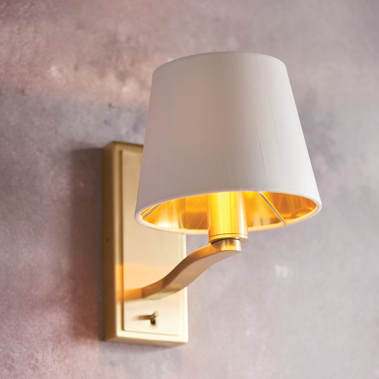 Endon Harvey Wall Light Brushed Satin Gold –  from Amos Lighting + Home