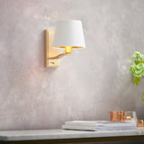 Endon Harvey Wall Light Brushed Satin Gold –  from Amos Lighting + Home