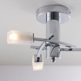 Amos Havana 3 Light Semi flush Ceiling Light Chrome –  from Amos Lighting + Home