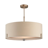 Endon Hayfield Pendant Satin Nickel & Grey –  from Amos Lighting + Home