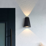 Amos Helm Outdoor Wall Light Up Down Textured Black –  from Amos Lighting + Home