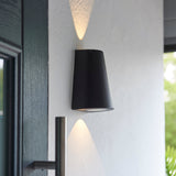 Amos Helm Outdoor Wall Light Up Down Textured Black –  from Amos Lighting + Home