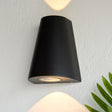 Amos Helm Outdoor Wall Light Up Down Textured Black –  from Amos Lighting + Home