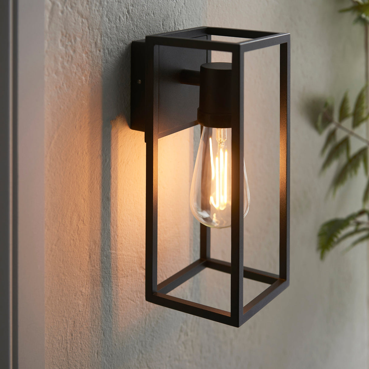 Endon Herbert Outdoor Wall Light Textured Black –  from Amos Lighting + Home