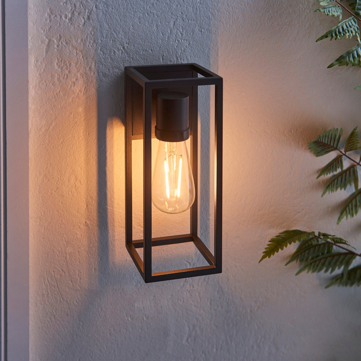 Endon Herbert Outdoor Wall Light Textured Black –  from Amos Lighting + Home