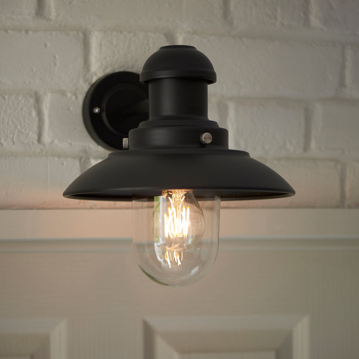 Amos Hereford Outdoor Wall Light Matt Black –  from Amos Lighting + Home