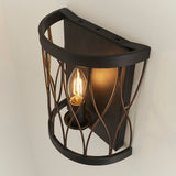 Endon Heston Wall Light Matt Black & Rustic Bronze –  from Amos Lighting + Home