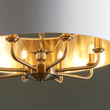 Endon Highclere 8lt Pendant Antique Brass & White –  from Amos Lighting + Home