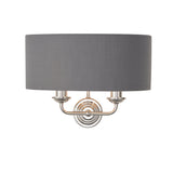 Endon Highclere Wall Light Bright Nickel & Charcoal –  from Amos Lighting + Home