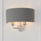 Endon Highclere Wall Light Bright Nickel & Charcoal –  from Amos Lighting + Home