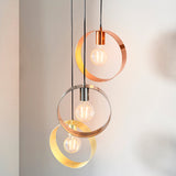 Amos Hoop 3 Light Pendant Cluster Multi Coloured –  from Amos Lighting + Home