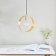 Amos Hoop Single Pendant Brushed Brass –  from Amos Lighting + Home