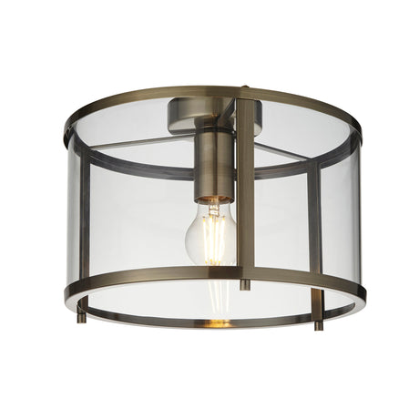 Amos Hopton Flush Antique Brass –  from Amos Lighting + Home