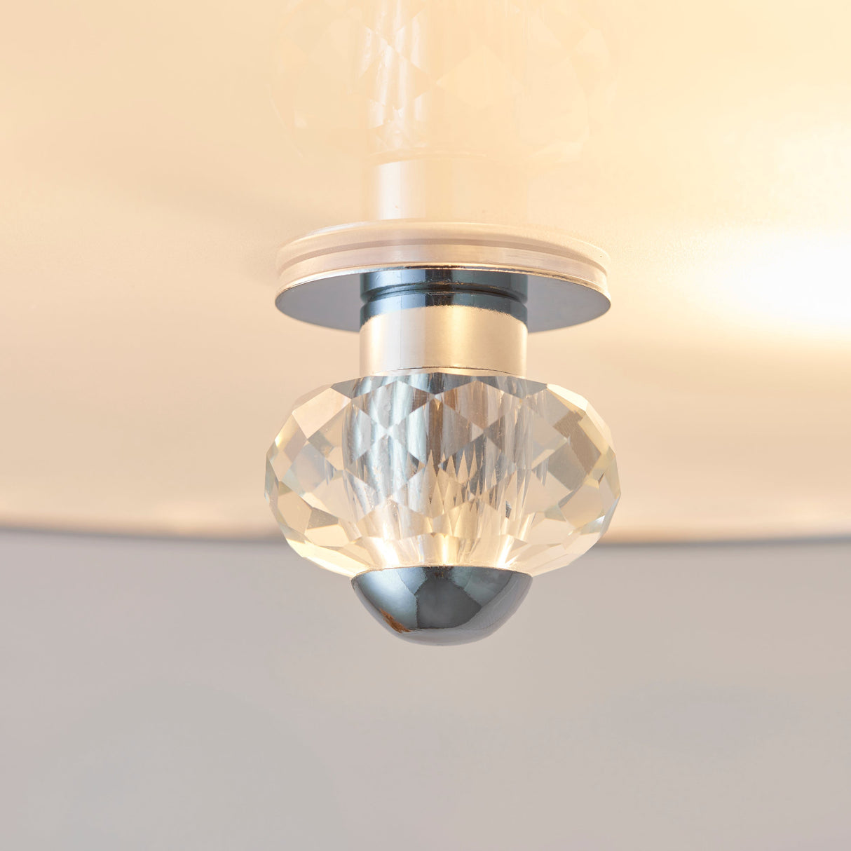 Endon Hudson Flush Ceiling Light Chrome –  from Amos Lighting + Home