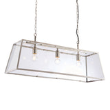 Endon Hurst 3lt Bar Pendant Bright Nickel –  from Amos Lighting + Home